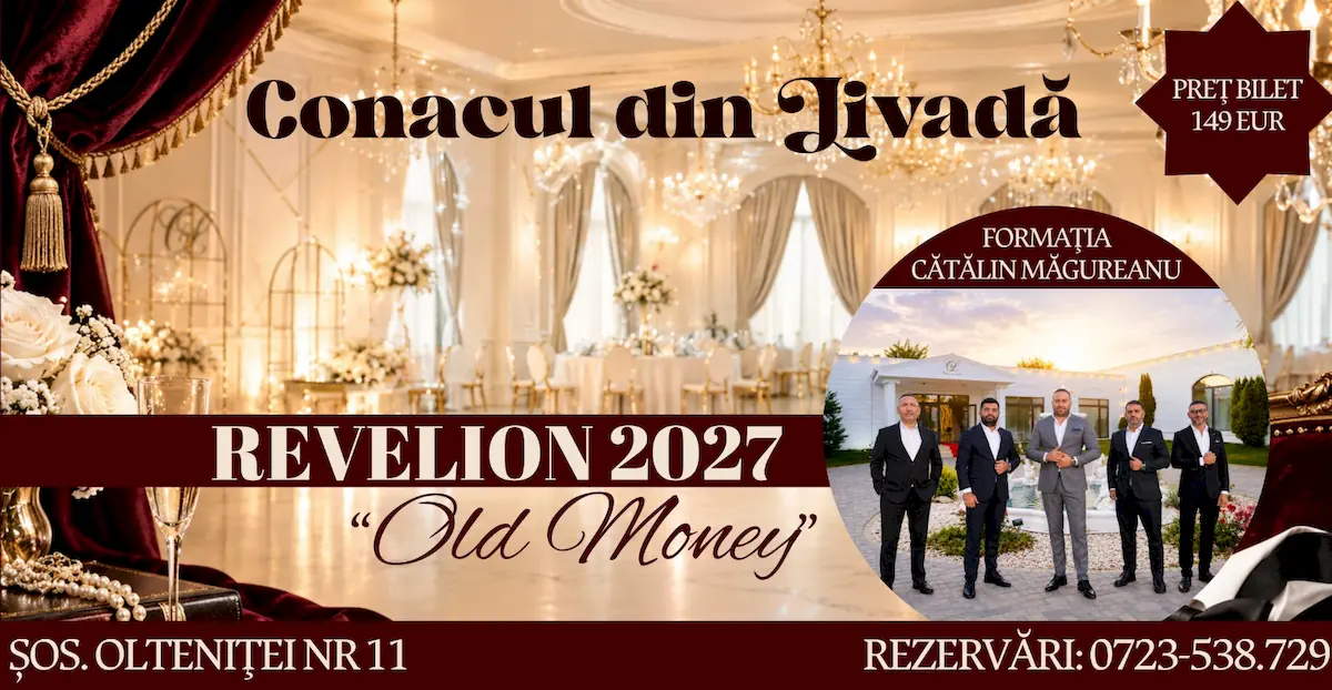 Afiș Old Money — Revelion 2027 la Conacul din Livadă